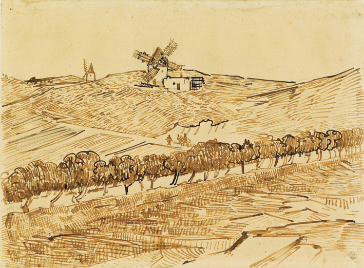  文森特·威廉·梵高  Vincent Willen Van Gogh —— 风车 (2)